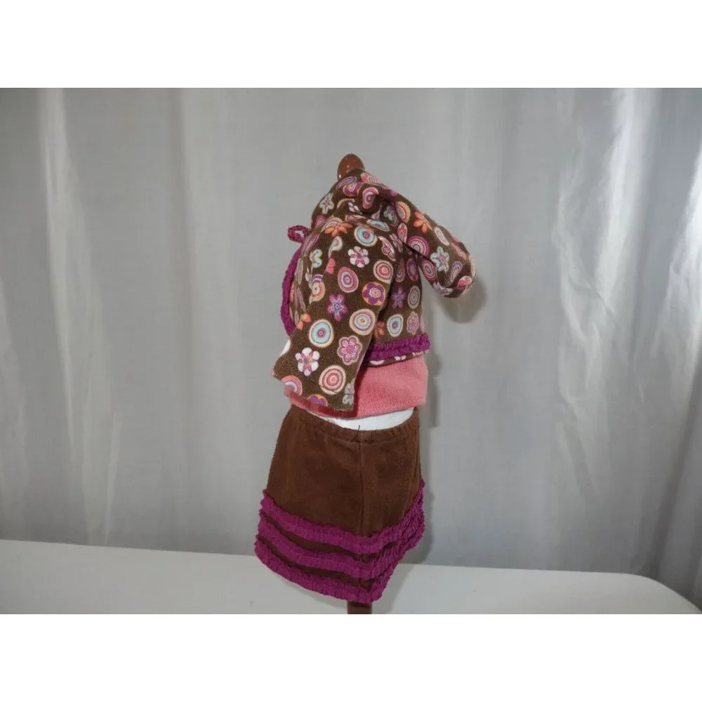 American Girl Bitty Baby Twin School Time Skirt Outfit With Book‎